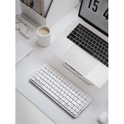 Купити Клавіатура Lofree OE915 Flow 84 Mechanical MX Linear Switches Wireless (LO-6922694805010) White - ціна в Києві, Львові, Вінниці, Хмельницькому, Франківську, Україні | інтернет-магазин TELEMART.UA фото