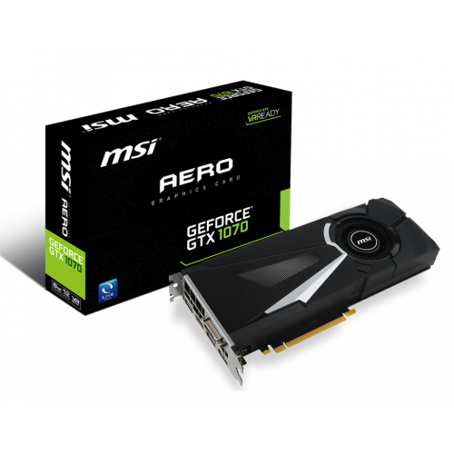Продати Відеокарта MSI GeForce GTX 1070 AERO 8192MB (GF GTX 1070 AERO 8G) за Trade-In у інтернет-магазині Телемарт - Київ, Дніпро, Україна фото