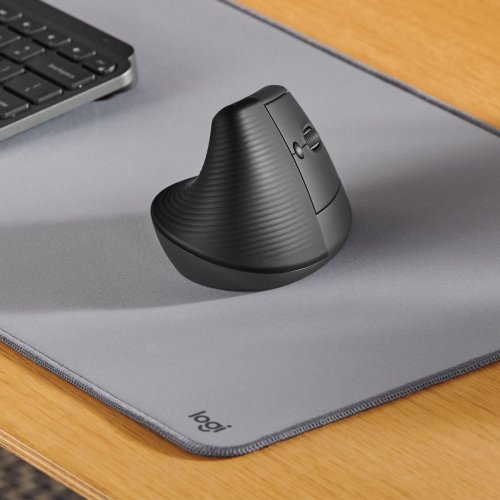 Купить Мышка Logitech Lift Vertical Ergonomic Wireless (910-006494) Graphite - цена в Харькове, Киеве, Днепре, Одессе
в интернет-магазине Telemart фото