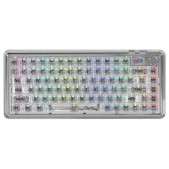 Клавіатура Attack Shark K75 Pro RGB Linear Switch (AS-6972792470351-PRO-TW) Transparent White