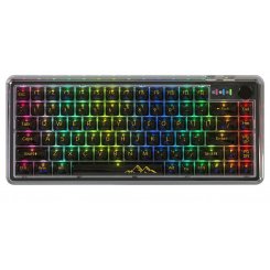 Клавіатура Attack Shark K75 Pro RGB Linear Switch (AS-6972792470351-PRO-TB) Transparent Black