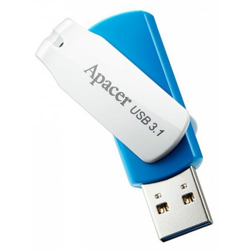 Купить Накопитель Apacer AH357 16GB USB 3.1 Blue (AP16GAH357U-1) - цена в Харькове, Киеве, Днепре, Одессе
в интернет-магазине Telemart фото