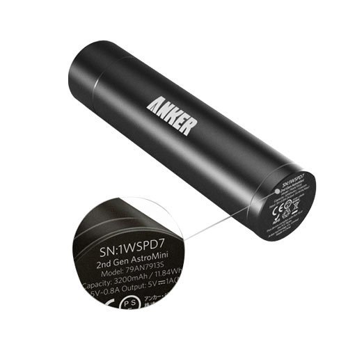 Купить Powerbank Anker Astro Mini 3200mAh Black - цена в Харькове, Киеве, Днепре, Одессе
в интернет-магазине Telemart фото