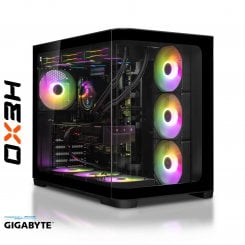 Компьютер HEXO Gaming RTX5070 Pro (HGB-7800X3DN5070-D532S1TBK) Black / AMD Ryzen 7 7800X3D (4.2–5.0), 8 ядер / NVIDIA GeForce RTX 5070 / 32 ГБ (DDR5) / 1024 ГБ (SSD)