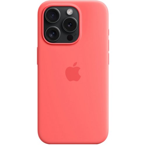 Купити Чохол для смартфона Apple Silicone Case with MagSafe for Apple iPhone 15 Pro (MT1G3ZM/A) Guava - ціна в Києві, Львові, Вінниці, Хмельницькому, Франківську, Україні | інтернет-магазин TELEMART.UA фото
