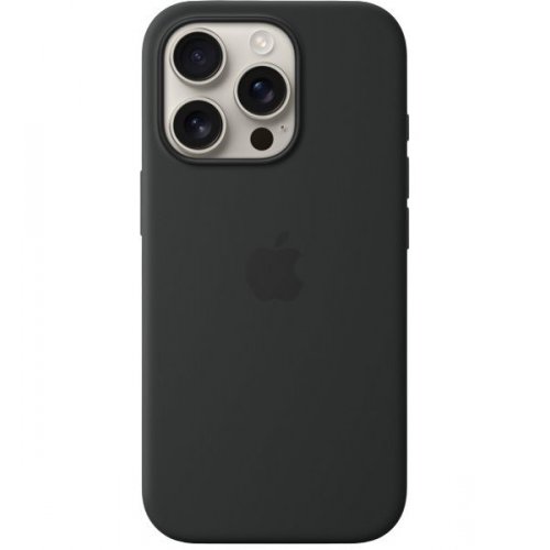 Купить Чехол для смартфона Apple Silicone Case with MagSafe for Apple iPhone 16 Pro (MYYJ3ZM/A) Black - цена в Харькове, Киеве, Днепре, Одессе
в интернет-магазине Telemart фото