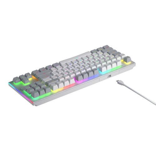 Купить Клавиатура HATOR Gravity TKL Aurum Orange Linear Rev.2.0 EN (HTK561) White - цена в Харькове, Киеве, Днепре, Одессе
в интернет-магазине Telemart фото