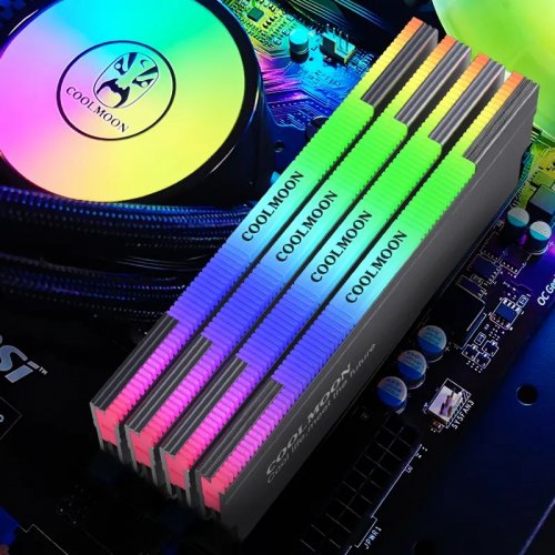 Купить Радиатор для ОЗУ Coolmoon RA1 ARGB Grey - цена в Харькове, Киеве, Днепре, Одессе
в интернет-магазине Telemart фото
