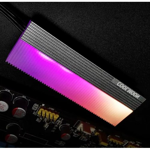 Купить Радиатор Coolmoon M2A ARGB M.2 SSD Radiator Black - цена в Харькове, Киеве, Днепре, Одессе
в интернет-магазине Telemart фото