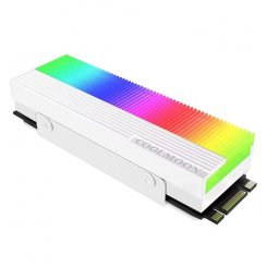 Радиатор Coolmoon M2A ARGB M.2 SSD Radiator White