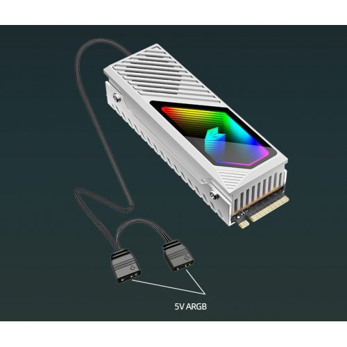 Купить Радиатор Coolmoon M2F ARGB M.2 SSD Radiator White - цена в Харькове, Киеве, Днепре, Одессе
в интернет-магазине Telemart фото