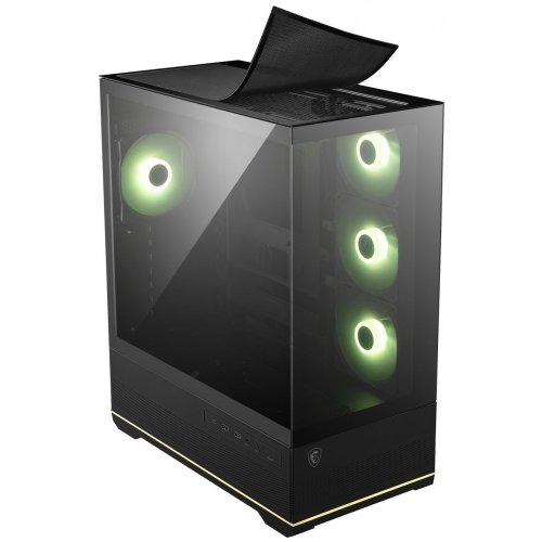 Корпус MSI MAG PANO 110R PZ без БЖ Black купити з перевіркою сумісності: огляд, характеристики, ціна у Києві, Львові, Вінниці, Хмельницькому, Івано-Франківську, Україні | інтернет-магазин TELEMART.UA фото