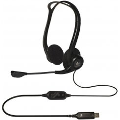 Навушники Logitech PC960 Corded Stereo Headset (L981-000100) Black
