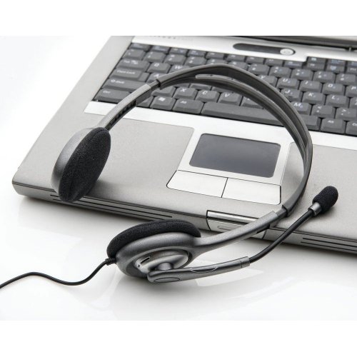 Купити Навушники Logitech H111 Stereo Headset (L981-000593) Black - ціна в Києві, Львові, Вінниці, Хмельницькому, Франківську, Україні | інтернет-магазин TELEMART.UA фото