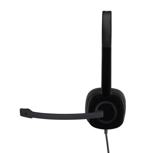 Купити Навушники Logitech H151 Stereo Headset (L981-000589) Black - ціна в Києві, Львові, Вінниці, Хмельницькому, Франківську, Україні | інтернет-магазин TELEMART.UA фото