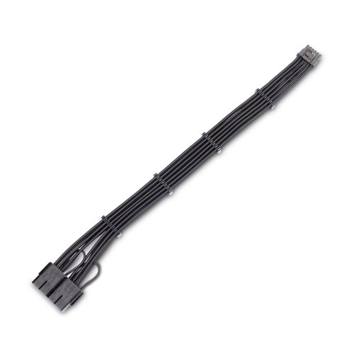Купити Кабель живлення для відеокарти EVOLVE 2 х 8 pin to 12VHPWR PCIe 5.0 (EV-2816P180-BK) Black - ціна в Києві, Львові, Вінниці, Хмельницькому, Франківську, Україні | інтернет-магазин TELEMART.UA фото