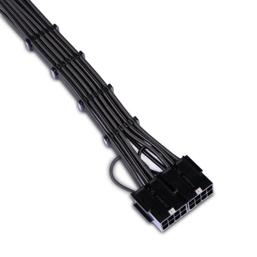 Купити Кабель живлення для відеокарти EVOLVE 2 х 8 pin to 12VHPWR PCIe 5.0 (EV-2816P180-BK) Black - ціна в Києві, Львові, Вінниці, Хмельницькому, Франківську, Україні | інтернет-магазин TELEMART.UA фото