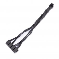 Кабель питания для видеокарты EVOLVE 4 х 8 pin to 12VHPWR PCIe 5.0 90-Degree (EV-4816P90-BK) Black