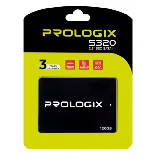 SSD-диск Prologix S320 3D TLC 120GB 2.5" (PRO120GS320) купити в Україні: Київ, Львів, Хмельницький, Тернопіль, Івано-Франківськ | Перевірка сумісності, низька ціна, відгуки, характеристики від TELEMART фото