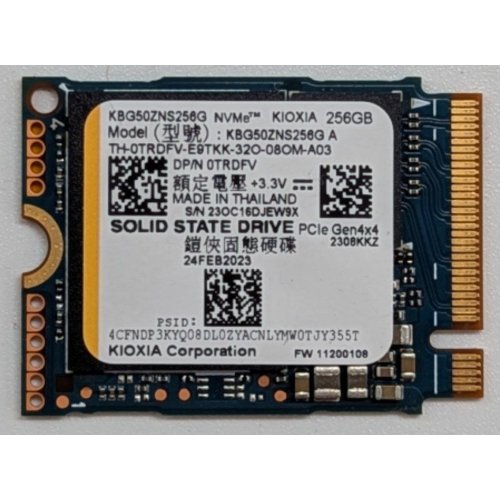Купить Ssd-диск Kioxia BG5 256GB M.2 (2230 PCI-E) NVMe x4 (KBG50ZNS256G) (Восстановлено продавцом, 755778) с проверкой совместимости: обзор, характеристики, цена в Киеве, Днепре, Одессе, Харькове, Украине | интернет-магазин TELEMART.UA фото
