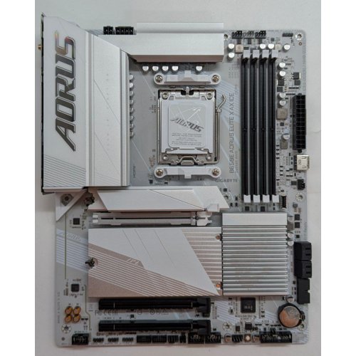 Купить Материнская плата Gigabyte B650E AORUS ELITE X AX ICE (sAM5, AMD B650) (Восстановлено продавцом, 755804) с проверкой совместимости: обзор, характеристики, цена в Киеве, Днепре, Одессе, Харькове, Украине | интернет-магазин TELEMART.UA фото
