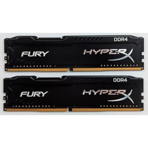 Купить Озу Kingston DDR4 16GB (2x8GB) 3200Mhz HyperX Fury Black (HX432C18FB2K2/16) (Восстановлено продавцом, 756171) с проверкой совместимости: обзор, характеристики, цена в Киеве, Днепре, Одессе, Харькове, Украине | интернет-магазин TELEMART.UA фото