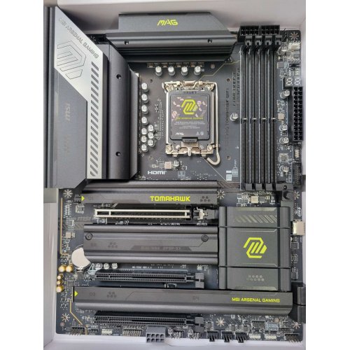 Уцінка материнська плата MSI MAG Z890 TOMAHAWK WIFI (s1851, Intel Z890) (Сліди використання, 756204) купити з перевіркою сумісності: огляд, характеристики, ціна у Києві, Львові, Вінниці, Хмельницькому, Івано-Франківську, Україні | інтернет-магазин TELEMART.UA фото