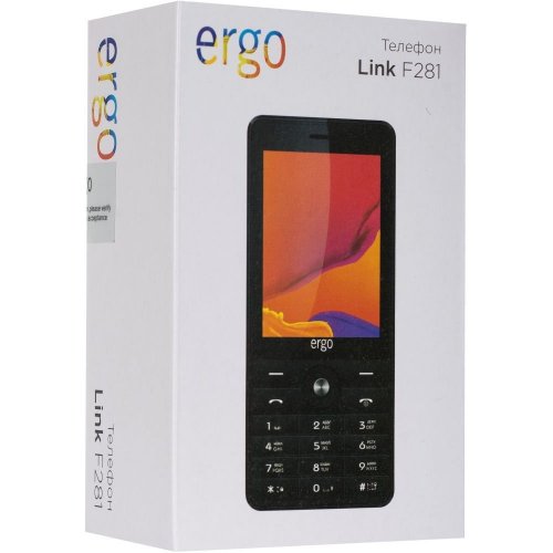Смартфон ERGO F281 Link Dual Sim Black купити в Україні | Telemart фото