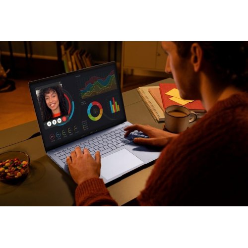 Купить Ноутбук Asus Vivobook S 14 OLED S5406SA-PP113 (90NB15R2-M00FW0) Mist Blue - цена в Харькове, Киеве, Днепре, Одессе
в интернет-магазине Telemart фото
