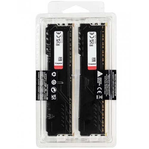 Купить Уценка озу Kingston DDR4 16GB (2x8GB) 3200Mhz FURY Beast Black (KF432C16BBK2/16) (Вскрыта  упаковка, 756898) с проверкой совместимости: обзор, характеристики, цена в Киеве, Днепре, Одессе, Харькове, Украине | интернет-магазин TELEMART.UA фото
