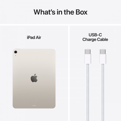 Купить Планшет Apple iPad Air 11" M3 Wi-Fi 2025 256GB (MCA44TY/A) Starlight - цена в Харькове, Киеве, Днепре, Одессе
в интернет-магазине Telemart фото