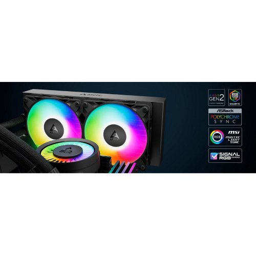 Готова СВО Arctic Liquid Freezer III Pro 240 A-RGB (ACFRE00182A) Black купити з перевіркою сумісності: огляд, характеристики, ціна у Києві, Львові, Вінниці, Хмельницькому, Івано-Франківську, Україні | інтернет-магазин TELEMART.UA фото