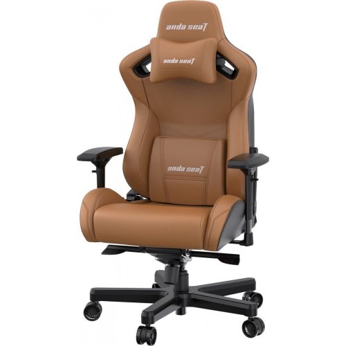 Ігрове крісло Anda Seat Kaiser 2 XL (AD12XL-07-K-PV-K01) Brown купити в Україні: Київ, Львів, Хмельницький, Тернопіль, Івано-Франківськ | Низька ціна, відгуки, характеристики від TELEMART фото