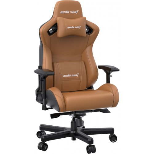 Купити Ігрове крісло Anda Seat Kaiser 2 XL (AD12XL-07-K-PV-K01) Brown - ціна в Києві, Львові, Вінниці, Хмельницькому, Франківську, Україні | інтернет-магазин TELEMART.UA фото