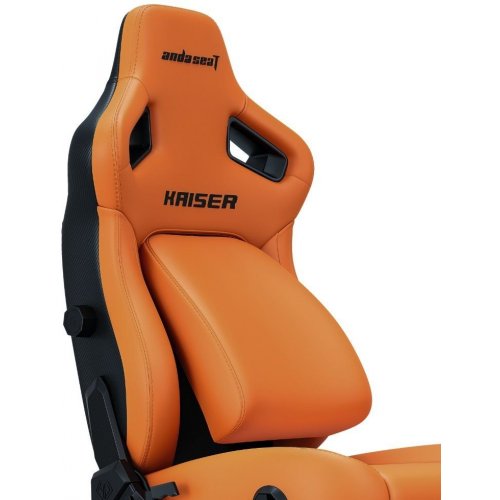 Ігрове крісло Anda Seat Kaiser 4 L (AD12YDDC-L-20-O-PV/C) Orange купити в Україні: Київ, Львів, Хмельницький, Тернопіль, Івано-Франківськ | Низька ціна, відгуки, характеристики від TELEMART фото