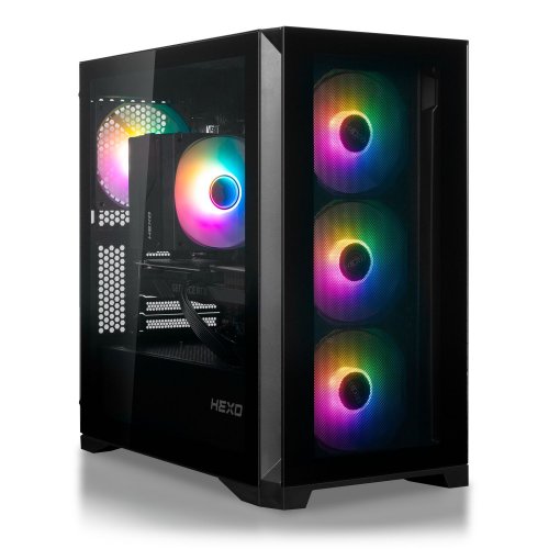 Купити Комп'ютер HEXO Gaming TwinFront Pro+ (HGP-TF5600N5060-D432S1TBK) Black - ціна в Києві, Львові, Вінниці, Хмельницькому, Франківську, Україні | інтернет-магазин TELEMART.UA фото