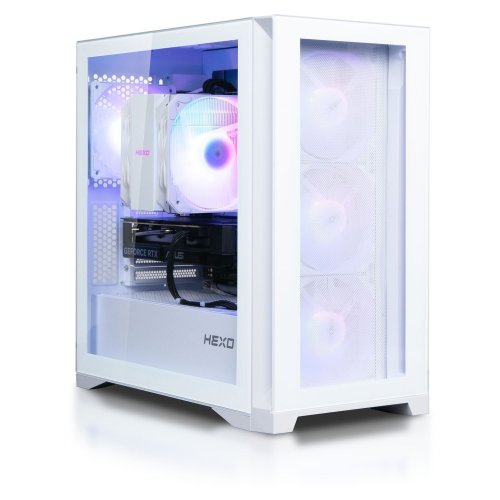 Комп'ютер HEXO Gaming TwinFront Pro+ (HGP-TF7500FN5060-D532S1TWH) White купити в Україні: Київ, Львів, Хмельницький, Тернопіль, Івано-Франківськ | Низька ціна, відгуки, характеристики від TELEMART фото