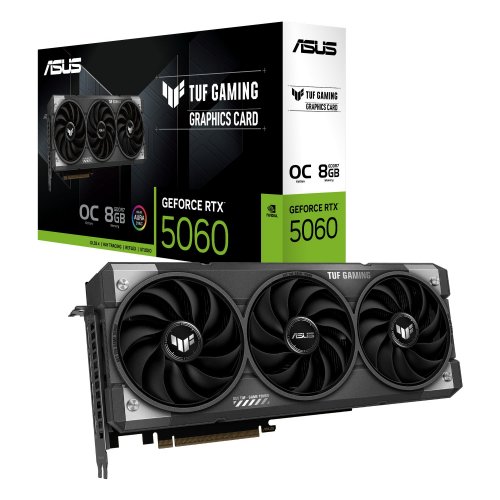 Купить Видеокарта Asus TUF GeForce RTX 5060 Gaming OC 8192MB (TUF-RTX5060-O8G-GAMING) с проверкой совместимости: обзор, характеристики, цена в Киеве, Днепре, Одессе, Харькове, Украине | интернет-магазин TELEMART.UA фото