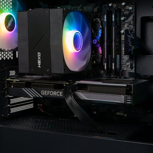 Купити Комп'ютер HEXO Gaming TwinFront Pro+ (HGP-TF8400FN5060TI-D532S1TBK) Black - ціна в Києві, Львові, Вінниці, Хмельницькому, Франківську, Україні | інтернет-магазин TELEMART.UA фото
