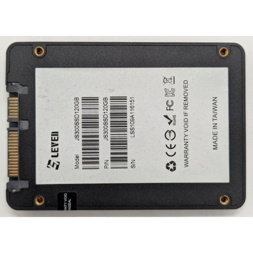 Купить Ssd-диск LEVEN TLC 120GB 2.5" (JS300SSD120GB) (Восстановлено продавцом, 757877) с проверкой совместимости: обзор, характеристики, цена в Киеве, Днепре, Одессе, Харькове, Украине | интернет-магазин TELEMART.UA фото