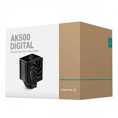 Кулер Deepcool AK500 DIGITAL PRO (R-AK500-BKAPMN-G) Black купити з перевіркою сумісності: огляд, характеристики, ціна у Києві, Львові, Вінниці, Хмельницькому, Івано-Франківську, Україні | інтернет-магазин TELEMART.UA фото