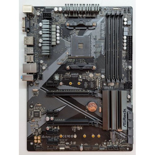 Материнська плата AsRock B450M Pro4 (sAM4, AMD B450) (Відновлено продавцем, 758353) купити з перевіркою сумісності: огляд, характеристики, ціна у Києві, Львові, Вінниці, Хмельницькому, Івано-Франківську, Україні | інтернет-магазин TELEMART.UA фото