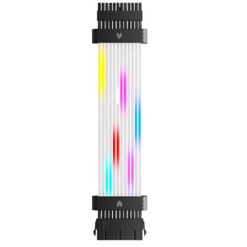 Купити Кастомний кабель живлення для материнської плати Coolmoon 24 pin MB ARGB (ME210-B) Black - ціна в Києві, Львові, Вінниці, Хмельницькому, Франківську, Україні | інтернет-магазин TELEMART.UA фото