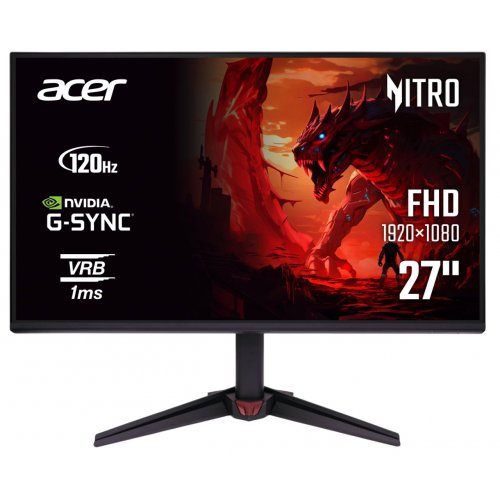 Монитор Acer 27" Nitro VG270Gbmipx (UM.HV0EE.G01) Black купить в Украине: Киев, Днепр, Харьков, Одесса  | Низкая цена, отзывы, характеристики от TELEMART фото