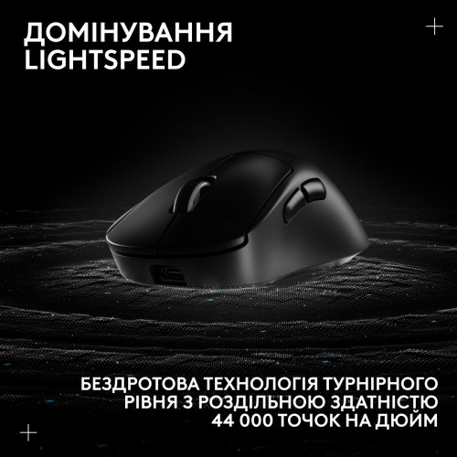 Мышка Logitech G Pro X Superlight 2 Dex Lightspeed Wireless (910-007357) Black купить в Украине: Киев, Днепр, Харьков, Одесса  | Низкая цена, отзывы, характеристики от TELEMART фото