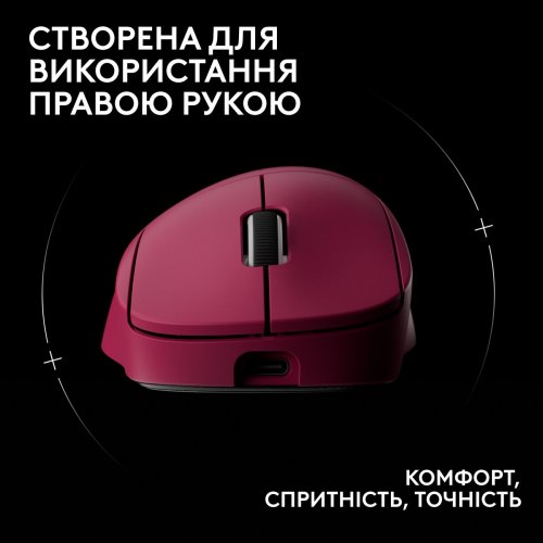 Мышка Logitech G Pro X Superlight 2 Dex Lightspeed Wireless (910-007373) Pink купить в Украине: Киев, Днепр, Харьков, Одесса  | Низкая цена, отзывы, характеристики от TELEMART фото