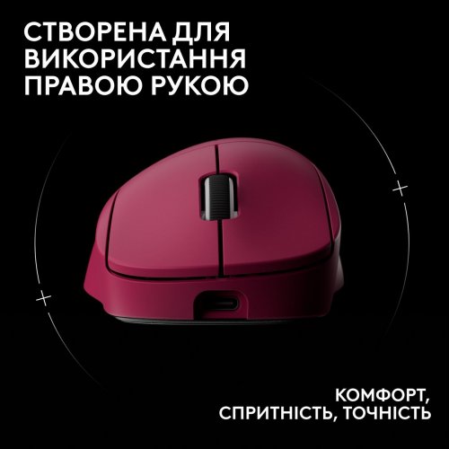 Мышка Logitech G Pro X Superlight 2 Dex Lightspeed Wireless (910-007373) Pink купить в Украине: Киев, Днепр, Харьков, Одесса  | Низкая цена, отзывы, характеристики от TELEMART фото