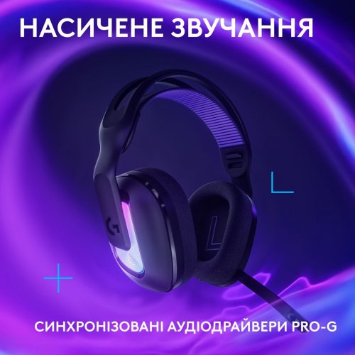 Наушники Logitech G522 Lightspeed Wireless (981-001544) Black купить в Украине: Киев, Днепр, Харьков, Одесса  | Низкая цена, отзывы, характеристики от TELEMART фото