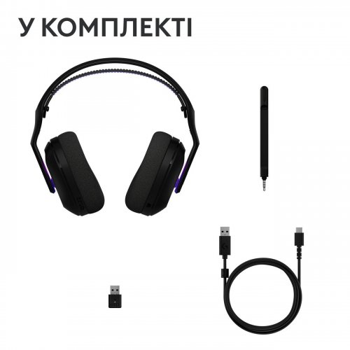 Наушники Logitech G522 Lightspeed Wireless (981-001544) Black купить в Украине: Киев, Днепр, Харьков, Одесса  | Низкая цена, отзывы, характеристики от TELEMART фото