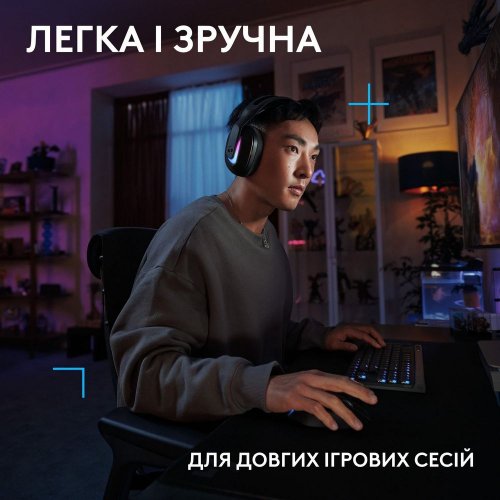 Купити Навушники Logitech G522 Lightspeed Wireless (981-001544) Black - ціна в Києві, Львові, Вінниці, Хмельницькому, Франківську, Україні | інтернет-магазин TELEMART.UA фото